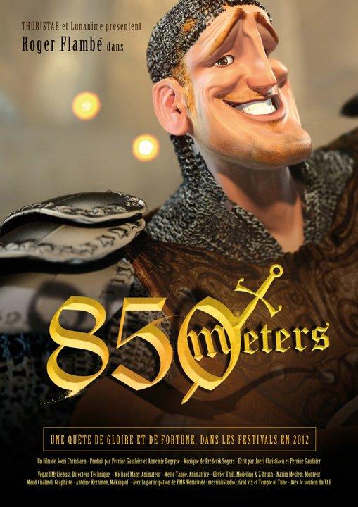 850 meters