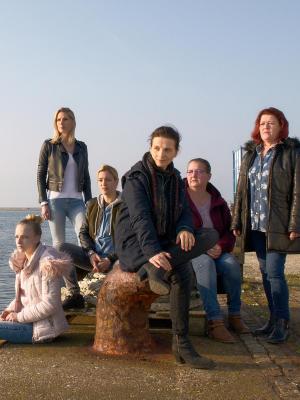 En un muelle de Normandía