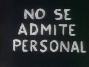 No se admite personal (C)