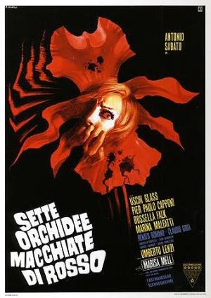 Siete orquídeas manchadas de rojo