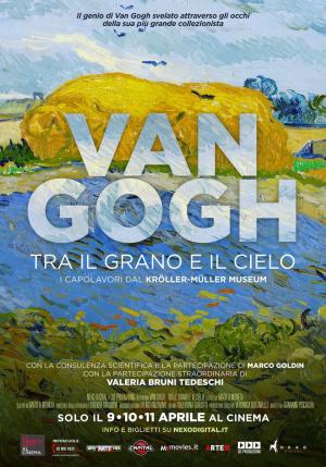 Van Gogh de los campos de trigo bajo los cielos nublados